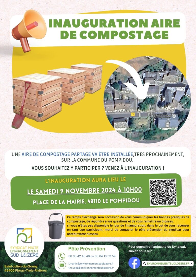 INAUGURATION SITE DE COMPOSTAGE PARTAGE – LE POMPIDOU