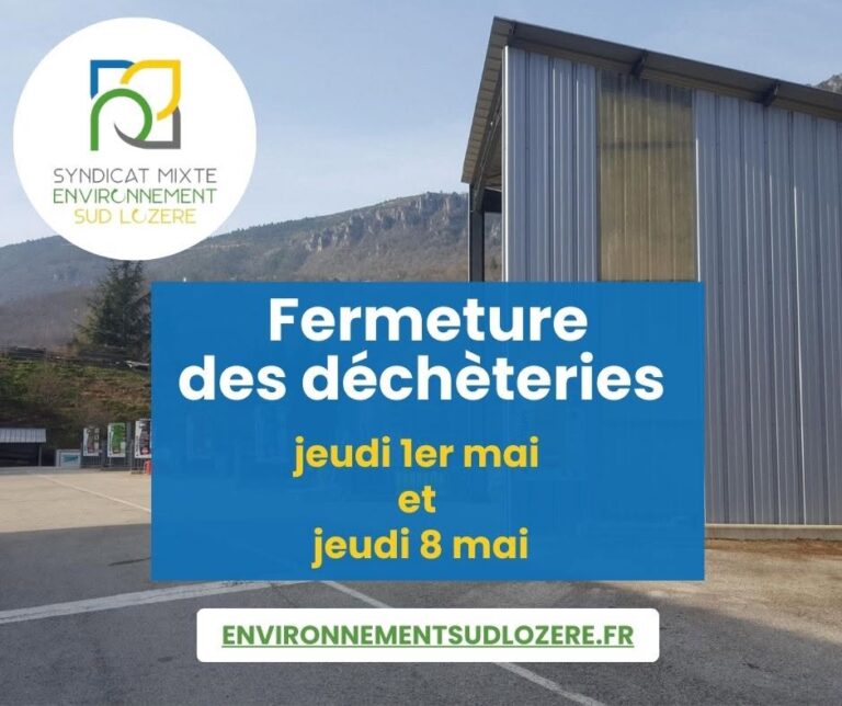 FERMETURE DES DECHETERIES
