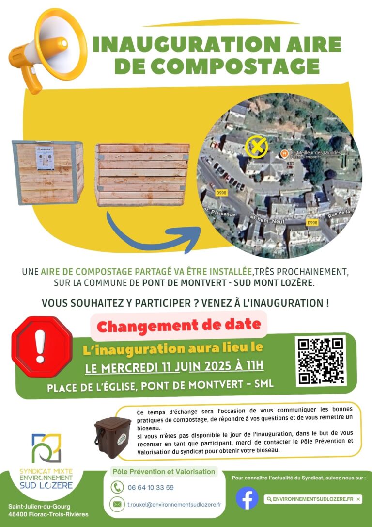 MODIFICATION DATE D’INAUGURATION – PONT DE MONTVERT – SML