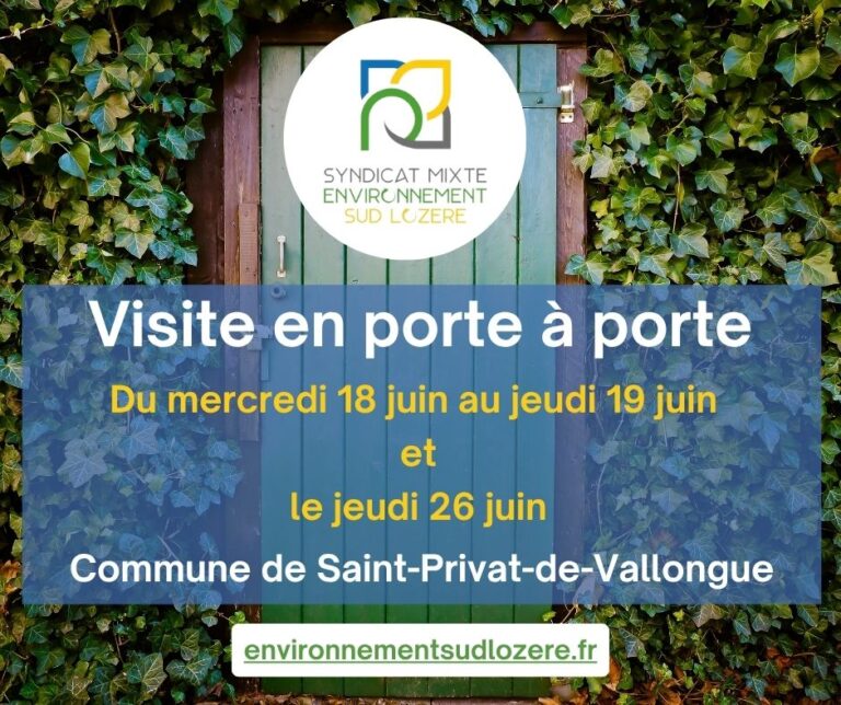 Visite en Porte à porte sur la Commune de Saint-Privat-de-Vallongue