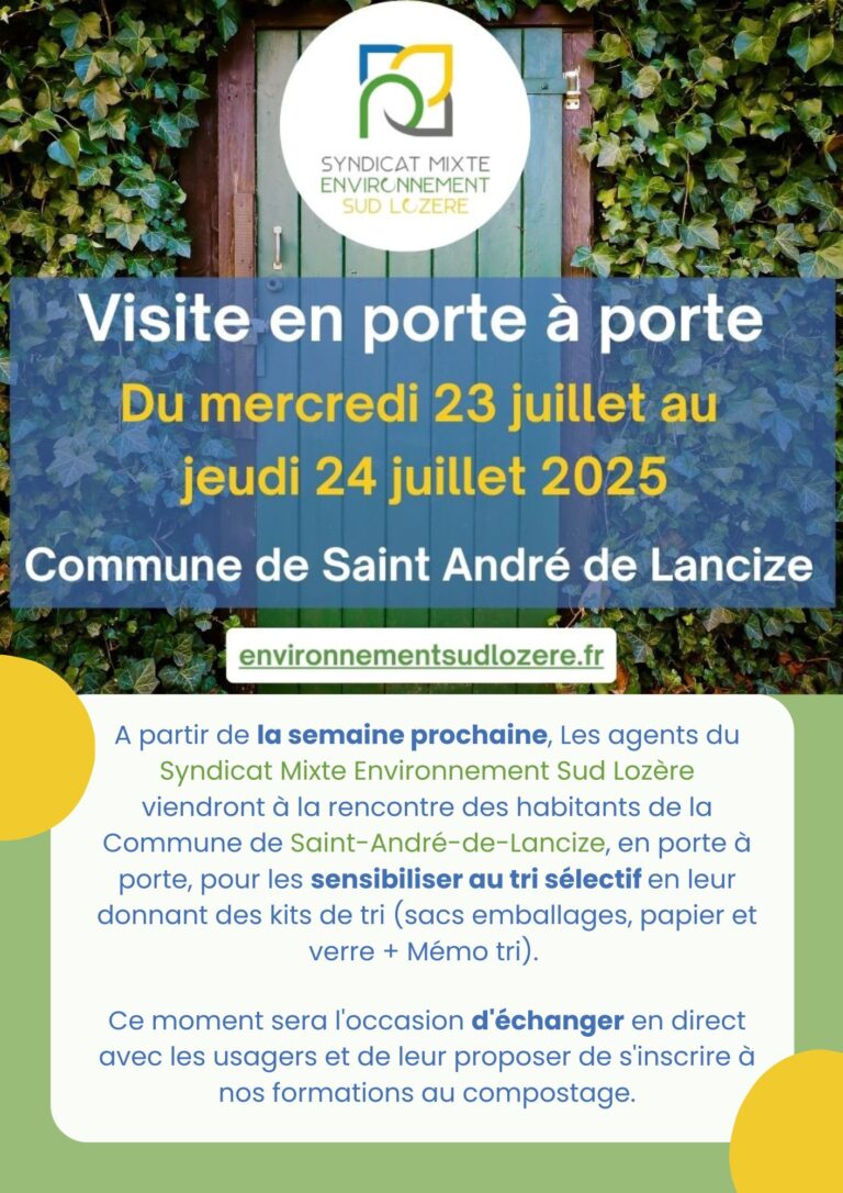 Visite en Porte à porte sur la Commune de Saint-André-de-Lancize